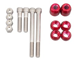 サントロ リアショックマウントボルトセット 09y- ダイナ レッド