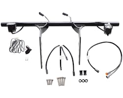 サントロ クラッシュバー 18y- M8ソフテイル ライト付き ブラック