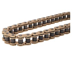 EK 薄型NXリングシールチェーン ゴールドメッキ 110