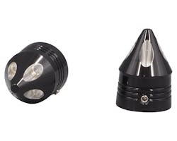 Avon Grips アクスルナットカバー スパイク ブラック 1in
