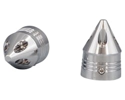 Avon Grips アクスルナットカバー スパイク クローム 7/8in