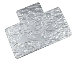 MALCOM スクエアテールライト用ナンバーステー 横フレイムス