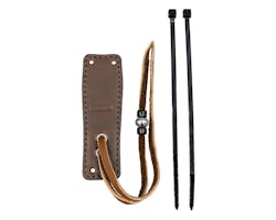 ラフテール  ベル取付用レザーホルダー DB シルバービーズ