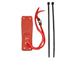 ラフテール  ベル取付用レザーホルダー RD シルバービーズ