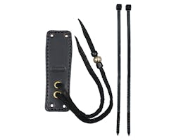 ラフテール  ベル取付用レザーホルダー BK ゴールドビーズ