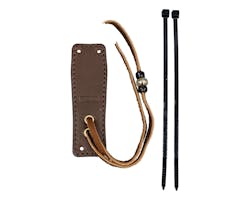 ラフテール  ベル取付用レザーホルダー DB ゴールドビーズ