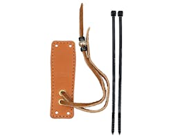 ラフテール  ベル取付用レザーホルダー LB ゴールドビーズ