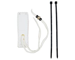 ラフテール  ベル取付用レザーホルダー WH ゴールドビーズ