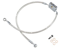 PS ABSダブルブレーキラインキット ロワー M8ソフテイル