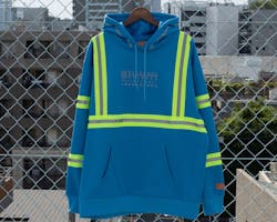 UO PRO リフレクター スウェットフーディ ブルー XL