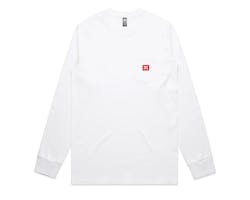 Feuling パッチポケット ロングスリーブTシャツ ホワイト XXL