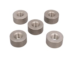 12mm O2センサーバング スチール 0.5in ストレート 5個