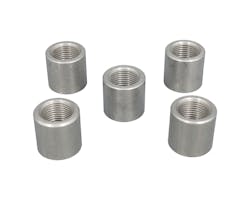18mm O2センサーバング ステンレス 1in ストレート 5個