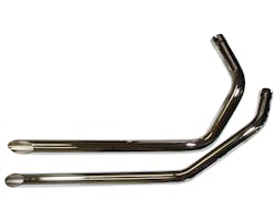 ドラッグパイプマフラー 1-3/4in 57-85y XL クローム