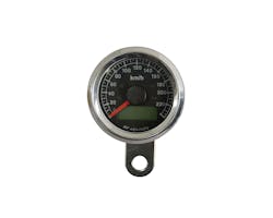 48mm インジケーター付きスピードメーター 黒/白 アウトレットB