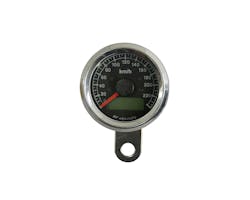 48mm インジケーター付きスピードメーター 黒/白 アウトレットB
