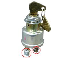 スタンダード イグニッションスイッチ スクリュー無し アウトレットB